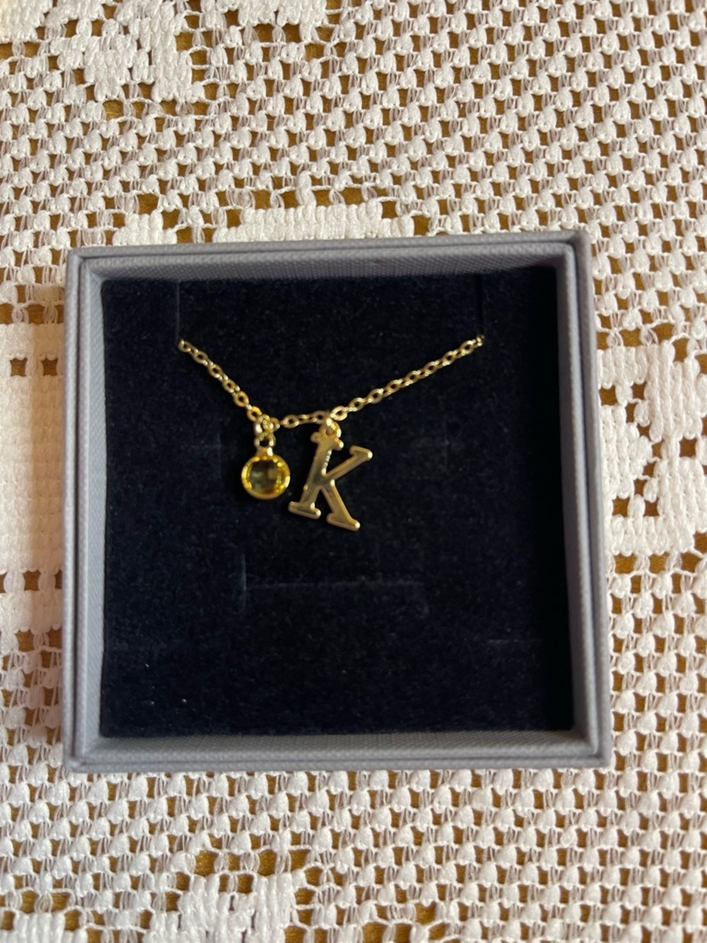 NIB  initial of your choice necklace